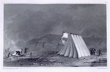 Lager in Browell Cove, 15. Juli 1826, aus 